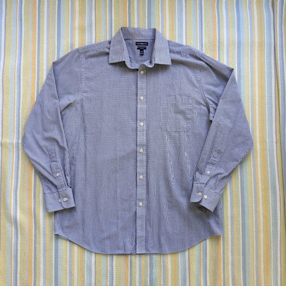 ⭐ Croft & Barrow Easy Care Classic Fit plaid dress shirt size 16.5 34/35 - Picture 1 of 8